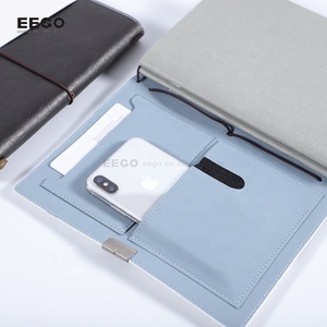 Chất lượng cao tùy chỉnh A5 mềm Bìa du khách Da Nhật ký Tạp Chí bằng văn bản bơm lại máy tính xách tay với ban nhạc đàn hồi - Product Image 4