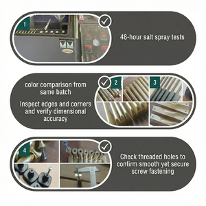 Quincaillerie d'ameublement Poignées de porte et d'armoire de cuisine 3 pouces 76mm Extra Long Anti Collision Poignée moderne en aluminium moleté - Product Image 4