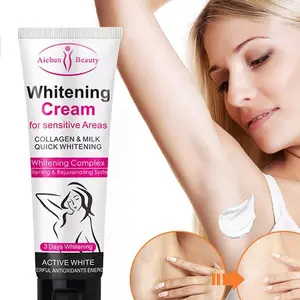 निजी लेबल Aichun सौंदर्य बगल के लिए अंडरआर्म और शरीर Whitening क्रीम संवेदनशील क्षेत्रों