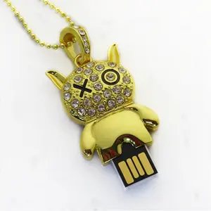 Gadgets crystal animals shape usb flash drive Rabbit jewelry memory stick for woman gifts