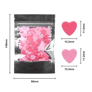 Bán Buôn In Giấy Gạo Confetti Wafer Rắn Hình Thức Valentine Bánh Trang Trí Với Túi Bao Bì Cho Ngày Valentine - Product Image 4
