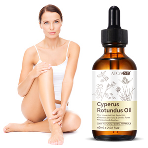 Venta al por mayor de etiqueta privada, 60ml, hidratante, reduce los poros, reduce el crecimiento del vello no deseado, aceite Cyperus Rotundus para depilación de la piel - Product Image 6