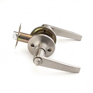 WEKIS Entry Stainless Steel Keyless 60mm Backset Mortise <b>Lock</b> Lever Handle Universal Door Knob Hardware 3 <b>Keys</b> ANSI Grade 2 - Product Image 1