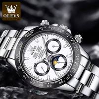 Montre mécanique automatique de luxe pour homme OLEVS 6654, étanche 3 ATM, multifonction avec cadran et bracelet