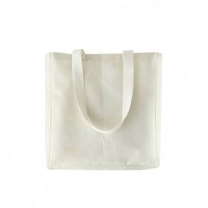 Wholesale Spot Blank Eco-friendly Personalized Plain <b>Tote</b> Bag Custom Logo Cotton <b>Canvas</b> Shopping Bag - Product Image 4