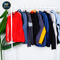 Jaket Zipper Pria Bekas Siap Pakai, Barang Bekas Berkualitas Tinggi Dijual Per Berat