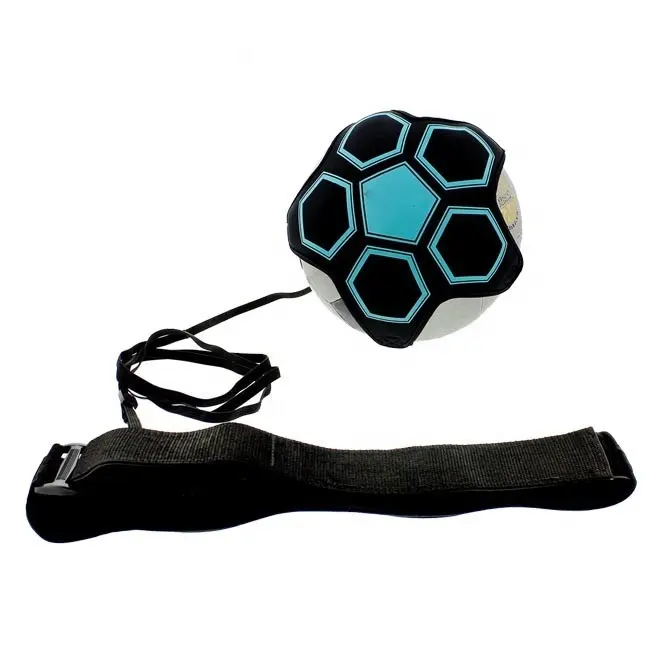 फुटबॉल प्रशिक्षण उपकरण सोलो फुटबॉल फुटबॉल की गेंद लात ट्रेनर के साथ समायोज्य कमर बेल्ट