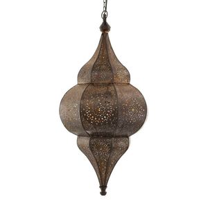 Pendentif en laiton Antique bougie marocaine - Product Image 3