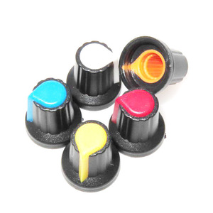 Perilla de Potenciómetro Rotatorio Ag2 Wh148 15X17mm, Tapa de Plástico ABS con Marcas de Color para Equipos de Audio - Product Image 1