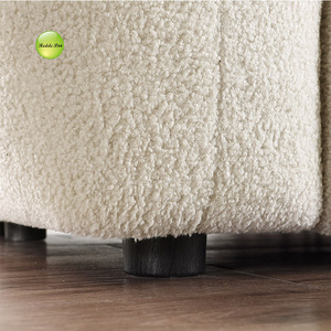 Nordic Minimalista Bege Modular Secional Sofá <span class=keywords><strong>Set</strong></span> 3 <span class=keywords><strong>Seater</strong></span> Salas Confortável Sofá Branco Com Chaise - Product Image 5