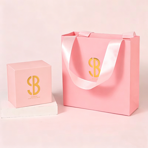 Eco-friendly Mirror-Integrated Simple Luxury Jewelry Gift <b>Box</b> Set Recycled <b>Material</b> Magnetic Closure Bag Flip-Town Design - Product Image 4