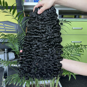 Bán buôn 100% thô Việt Trinh nữ tóc con người bó bouncy xoăn chưa qua chế biến dệt phần mở rộng cho phụ nữ da đen - Product Image 3
