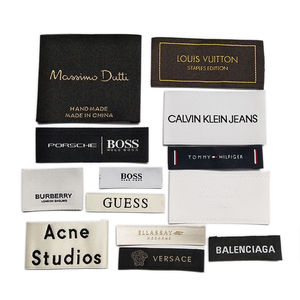 Bán buôn sang trọng tùy chỉnh thiết kế riêng dệt Damask logo cổ tag quần áo nhãn thiết kế riêng dệt Damask logo nhãn - Product Image 3