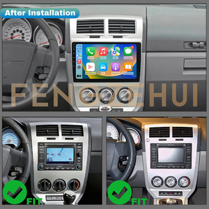 Autoradio multimédia <span class=keywords><strong>Android</strong></span> 13 4 cœurs <span class=keywords><strong>2</strong></span>+32 Go FM pour Dodge Caliber (avec cadre) 2007-2009 Carplay Écran tactile IPS 10 pouces - Product Image 2