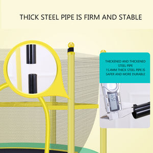 <span class=keywords><strong>Trampoline</strong></span> de sport d'intérieur en acier PVC, puissance de saut 55 pouces, avec filet de protection, pour enfants, à domicile - Product Image 5