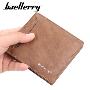 OEM da uomo portafoglio corto in pelle sintetica da uomo borsa Casual porta carte d'identità <span class=keywords><strong>pochette</strong></span> portamonete - Product Image 4