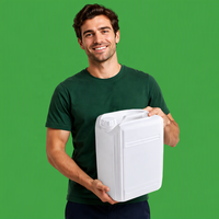 Bidon en PEHD fluoré de 15 L, résistant aux produits chimiques, anti-perméation, étanche, empilable, pour produits agrochimiques