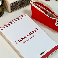 Ringbuch mit Loseblatt-Notizbuch, Abnehmbaren Trennblättern und Mehrfach-Gitterlayout für Wöchentlichen Budgetplaner, Büro-Schreibwaren-Set