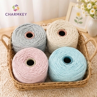 Cordon en coton recyclé à 100 %, épais, pour macramé, corde en coton tressée pour macramé mural, panier fait main, artisanat DIY