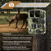 Caméra de surveillance de la faune sauvage infrarouge 4K 48M avec connexion Wi-Fi et contrôle par application, portée IR 20m/85ft, télécommande, détection de mouvement, IP66