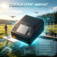 Chargeur intelligent de batterie LiPo AC/DC ToolkitRC M8AC 600W 20A 1-8S avec équilibreur, déchargeur et testeur de signal pour drones FPV - Pièces professionnelles
