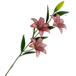 Flor de Lirio Artificial de Seda de 100 cm, Flores Artificiales para Decoración de Bodas y Hogar, Reutilizables, Alta Simulación - Product Image 5