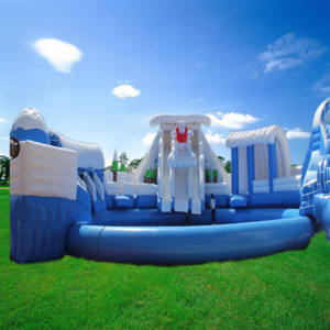 Nouvel équipement d'amusement Parc aquatique terrestre mobile Parc aquatique flottant pour enfants White Bear - Product Image 5