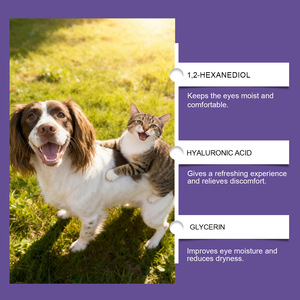 Gotas Oftálmicas para Mascotas, Cuidado Suave para Ojos de Perros y Gatos, Eliminan Manchas de Lágrimas, Suciedad y Secreciones Oculares - Product Image 5