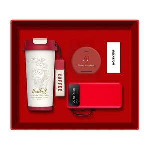 Juego de regalos navideños con logotipo personalizado, Bolígrafo De Metal para portátil de PU, Banco de energía USB, termo, altavoz <span class=keywords><strong>Bluetooth</strong></span>, accesorio de graduación todo en uno - Product Image 4