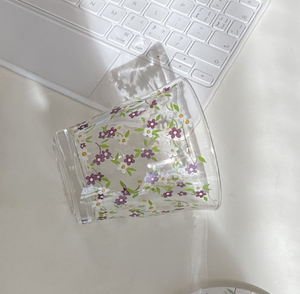 Tazza da <span class=keywords><strong>Caffè</strong></span> e Latte in Vetro con Fiori di <span class=keywords><strong>Margherita</strong></span> Dipinta a Mano, Stile Retrò Romantico, 250ml, Resistente al Calore, per Uso Femminile - Product Image 4