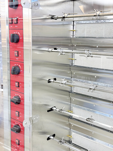 Horno Rotatorio para <span class=keywords><strong>Pollo</strong></span> con 6 Varillas y Puerta de Visión Completa, Protección Contra Sobrecalentamiento, Horno Rotatorio Comercial Eléctrico/a Gas para Catering - Product Image 3