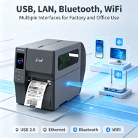 Printer Label Pengiriman Lebar 108MM untuk Industri Kesehatan Printer Thermal Langsung untuk Medis & Komersial