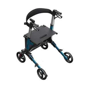 Zuowei ZW8740 Multifunctionele 4-wiel winkelwagentje Buitenrolstoel voor ouderen en gehandicapten - Lichtgewicht 136kg draagvermogen - Product Image 4