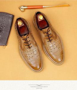 Zapatos de Baile Latino para Hombre con Parte Superior de Cuero Sintético con Estampado de Cocodrilo, Cómodos, para Adultos, con Suela de Gamuza Moderna para Salón de Baile - Product Image 4