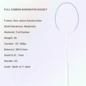 <span class=keywords><strong>Nueva</strong></span> <span class=keywords><strong>Raqueta</strong></span> de Bádminton OEM 4U de Carbono Completo - Diseño de Cabeza Cuadrada de Potencia Agresiva para Principiantes - Product Image 3