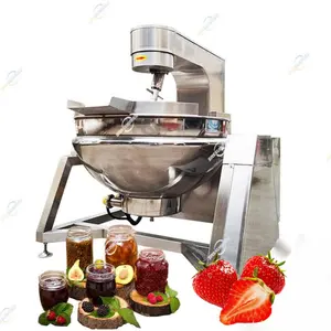 Automatic Planetary Jacketed Kettle Steam Chocolate Sugar Jam Syrup Viscous Food Cooking Stirrer Mixer