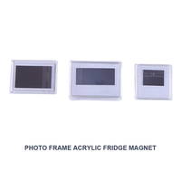 Cadre photo transparent en acrylique, aimanté, pour réfrigérateur, cadre magnétique pour photos