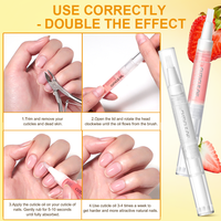 GUOCUI BIO TECH Stylo à Huile pour Cuticules Personnalisé OEM/ODM, Parfum Fruité, Huile Nourrissante Revitalisante, Stylo Revitalisant pour Cuticules