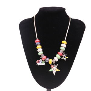 Gioielli di HUSURU nuovi arrivano moda lettera greca Sorority Mason Club OES ordine di orecchini pendenti stella orientale - Product Image 4