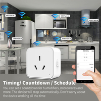 Prise intelligente SIXWGH 16A Zigbee, prise AU, prise argentine, contrôle par application Tuya Smart Life, type I, prise avec moniteur de puissance