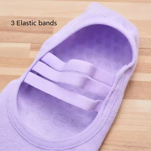 Breathable Soft Dance Gym Ladies Women Anti Slip Grip <b>Socks</b> – Spandex Cotton Performance Custom Nylon Pilates Yoga <b>Socks</b> - Product Image 2