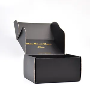 China Custom Black Verpackung Wellpappe Karton Post Mailer Abonnement Versand box