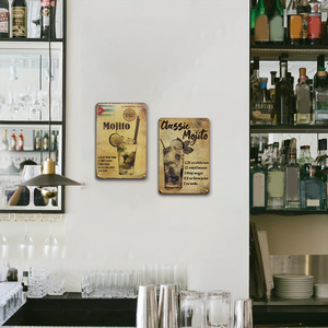 Letrero Metálico de Pared con Receta de Cóctel <span class=keywords><strong>Cuba</strong></span> Mojito, Decoración para el Hogar, <span class=keywords><strong>Bar</strong></span>, Pub, Cocina - Product Image 2