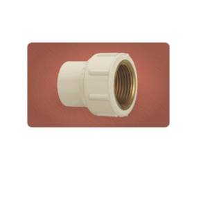 Adaptateur fileté femelle en laiton robuste 25x15mm, raccord CPVC poli haute pression pour systèmes d'eau industriels, résistant à la corrosion - Product Image 1