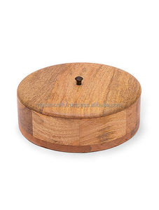Hot Selling 100% Natural Pure Quality Handmade Wood Bowl Polished Box Pot Serving Home Hotel Restaurant Party Eco-Friendly - Product Image 6