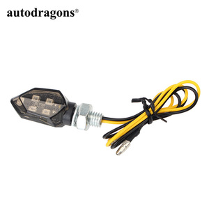 Luz Intermitente LED para Motocicleta, 6 LED 2835SMD, Lámpara Brillante Universal para Motocicleta, Luz Intermitente LED Ámbar - Product Image 3