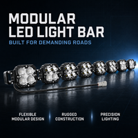Nouveau prix usine, vente en gros, breveté, barre lumineuse LED 4x4 pour conduite et antibrouillard, 21/28/34/40/47/52 pouces, tout-terrain, connectable, 240W, faisceau spot