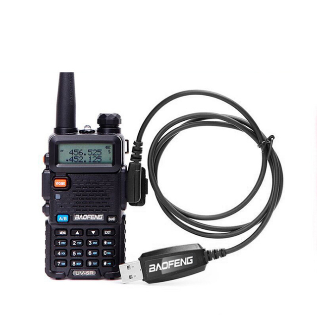 For K-Port USB Programming Cable for UV5R/BF-888S/UV-82 Two Way Radio Walkie Talkie with VHF/UHF Frequency and IP52 Rating