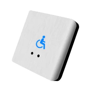 VIANS 도어 릴리스 스위치 휠체어 심볼 표면 86mm 터치 없음 적외선 센서 비활성화 표시 종료 버튼
