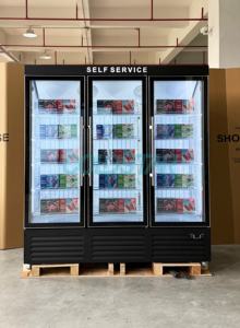 Refrigerador <span class=keywords><strong>de</strong></span> exhibición con 3 puertas <span class=keywords><strong>de</strong></span> vidrio Refrigerador <span class=keywords><strong>de</strong></span> vino <span class=keywords><strong>de</strong></span> bebidas <span class=keywords><strong>de</strong></span> exhibición comercial <span class=keywords><strong>Precio</strong></span> <span class=keywords><strong>de</strong></span> fábrica Refrigerador <span class=keywords><strong>de</strong></span> bebidas energéticas - Product Image 4